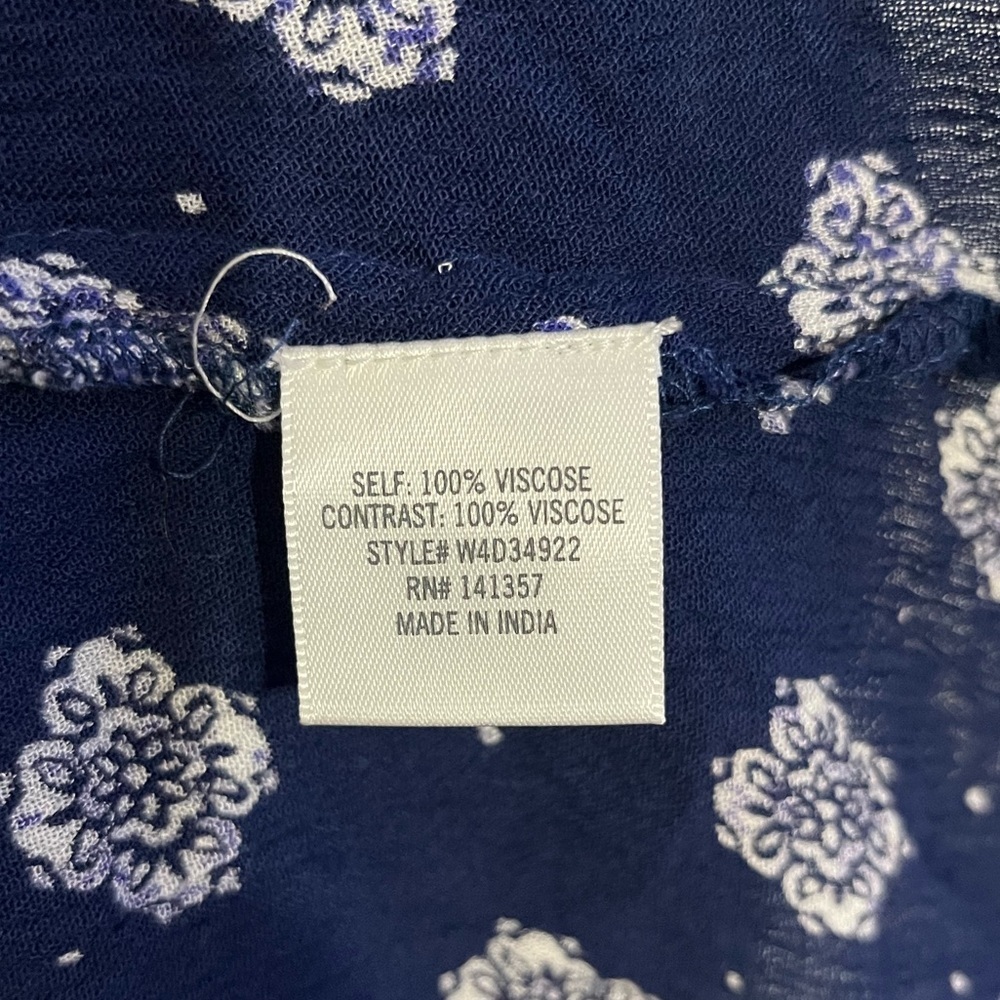 Blue Rain Navy Patterned Camisole - image 5